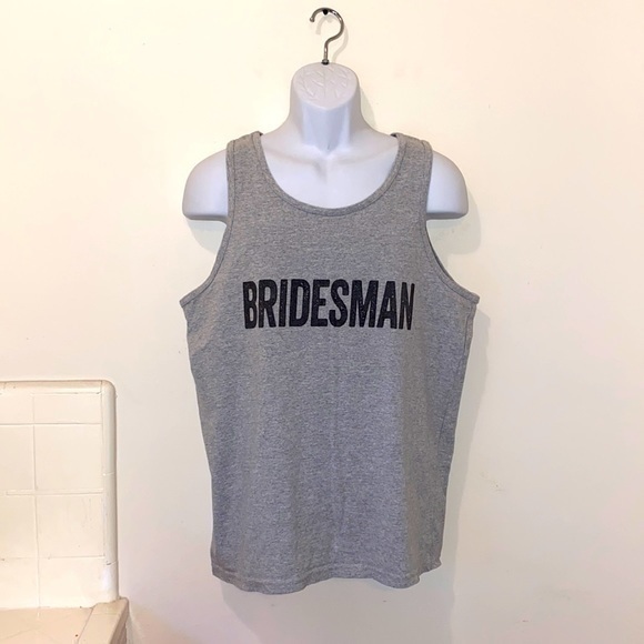 Unisex Chummy Tees “Bridesman” Tank Top - Picture 1 of 8